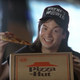 Mike Meyers holding up Pizza Hut Pizza in "Wayne's World"